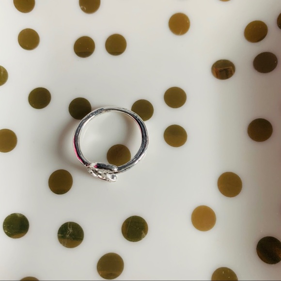 1 LEFT NEW Silver half moon ring - Picture 3 of 3